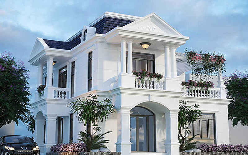 Mẫu biệt thự tân cổ điển 2 tầng Mẫu biệt thự tân cổ điển 2 tầng