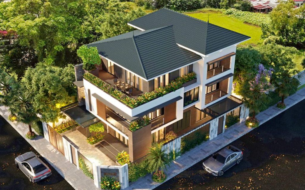 Thiết kế nhà mái Nhật hiện đại Thiết kế nhà mái Nhật hiện đại