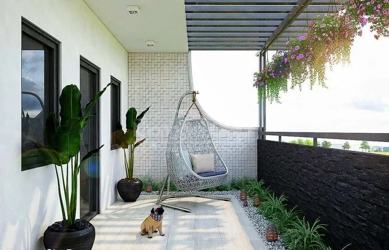 Lựa chọn một chiếc xích đu hay chiếc ghế mây điệu đà Mách bạn 6 yếu tố tối ưu không gian ban công