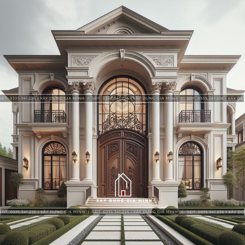 Thiết kế biệt thự mái Mansard thiết kế biệt thự mái Mansard