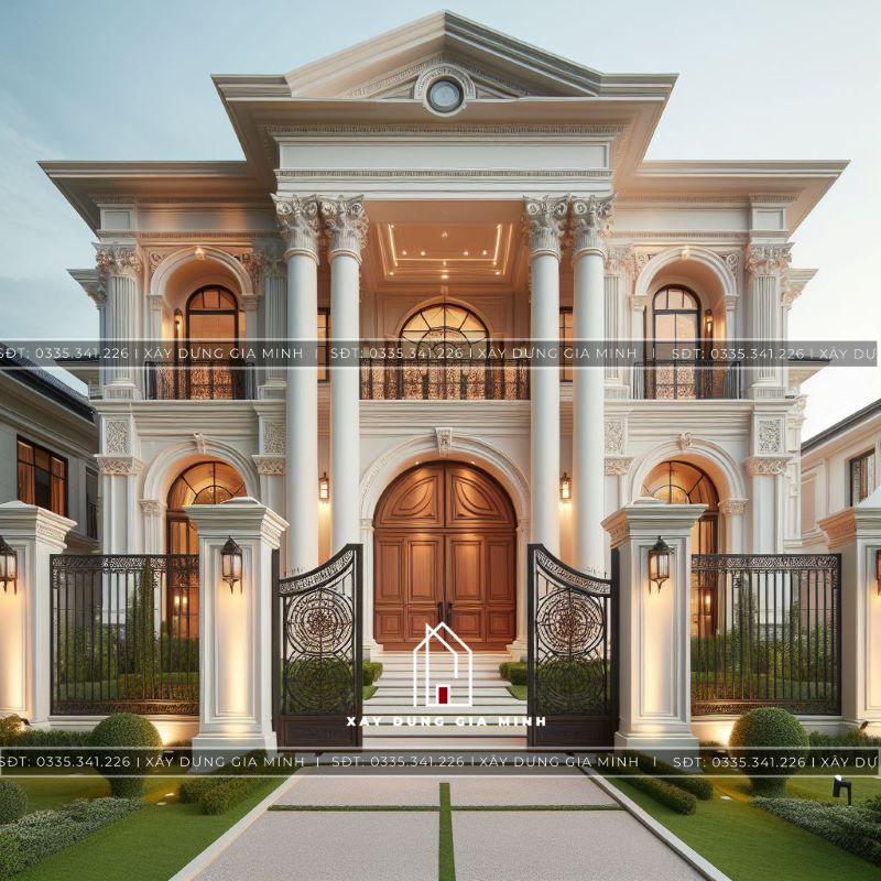 Thiết kế biệt thự mái Mansard thiết kế biệt thự mái Mansard