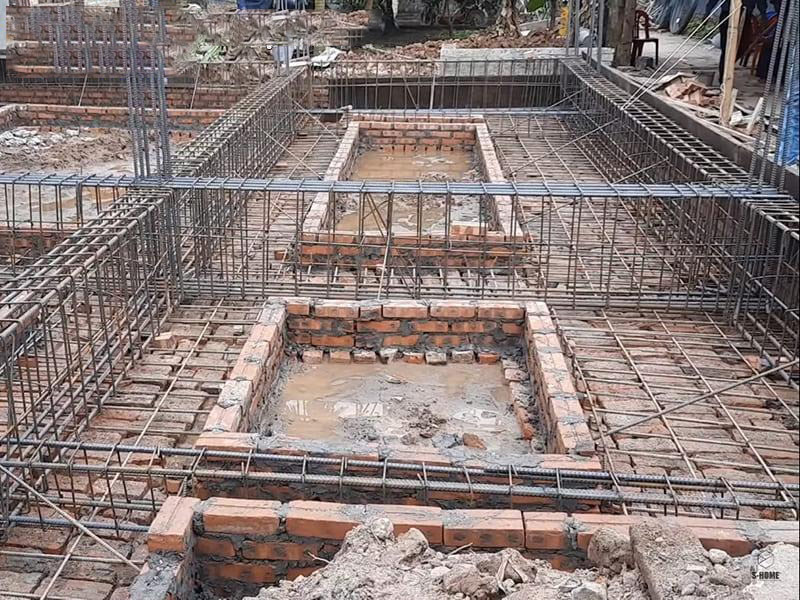 Thay đổi phần móng nhà phù hợp Làm móng nhà trên nền đất ruộng