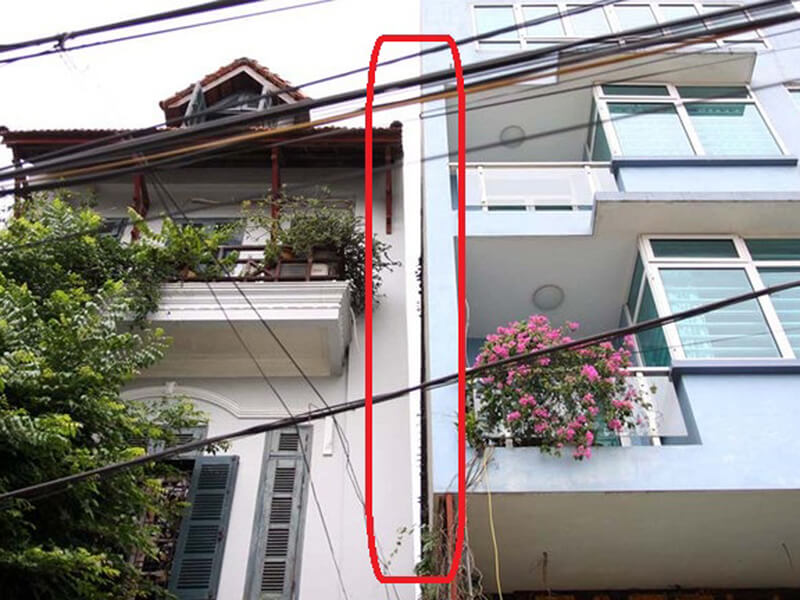 Móng nhà bị lún Móng nhà bị lún