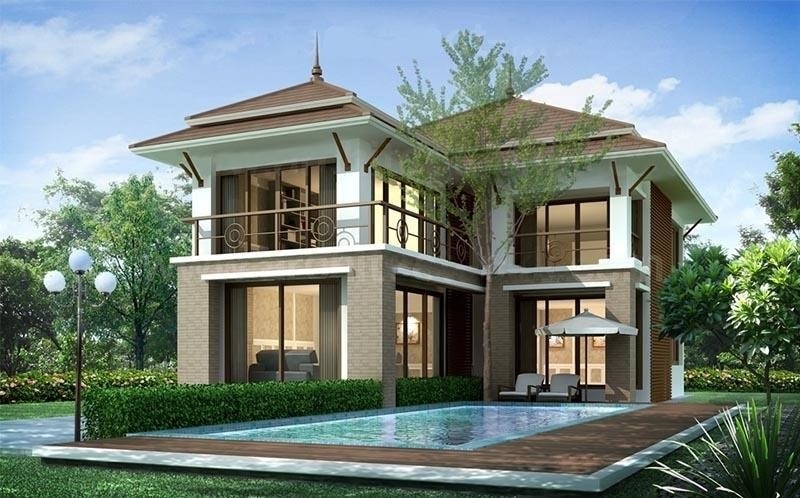 mẫu thiết kế biệt thự chữ L