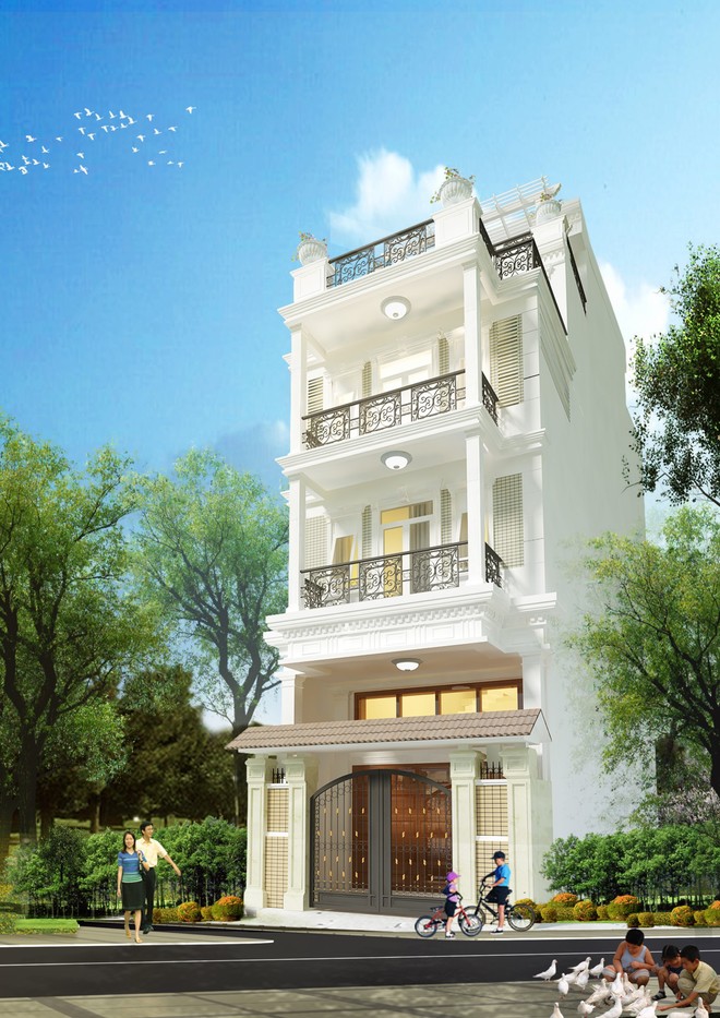 Nhà ống biệt thự 3 tầng