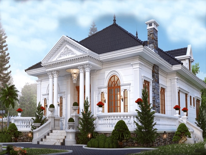 Thiết kế biệt thự 1 tầng