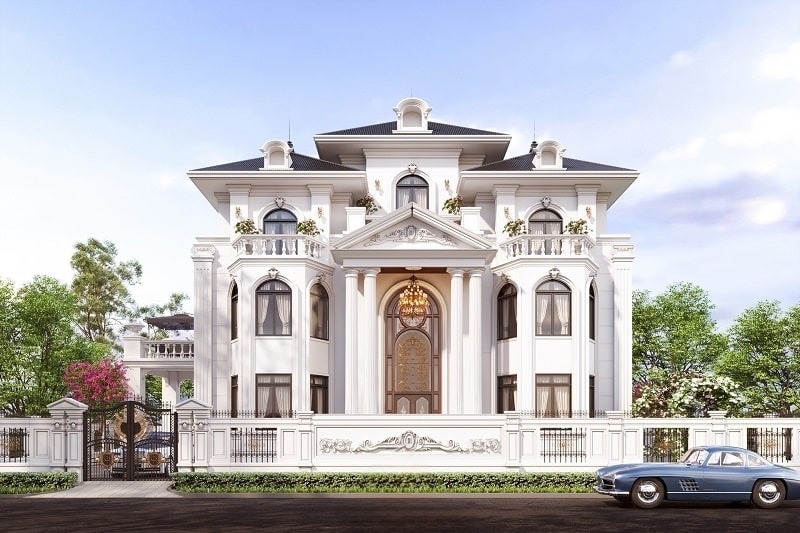 Thiết kế biệt thự tân cổ điển Pháp