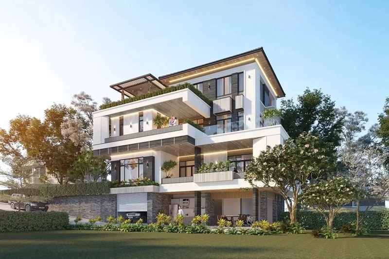 biệt thự 4 tầng