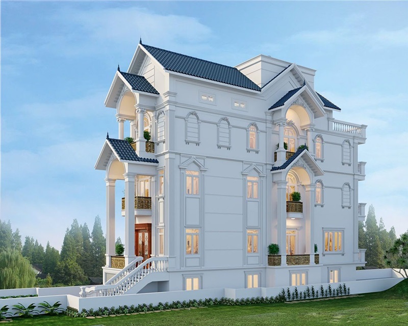 biệt thự 4 tầng