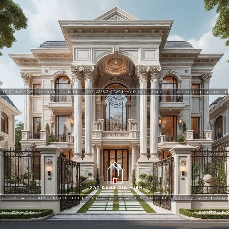 thiết kế biệt thự lâu đài