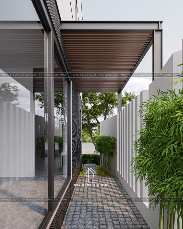 Thiết kế nhà phố 2 tầng hiện đại