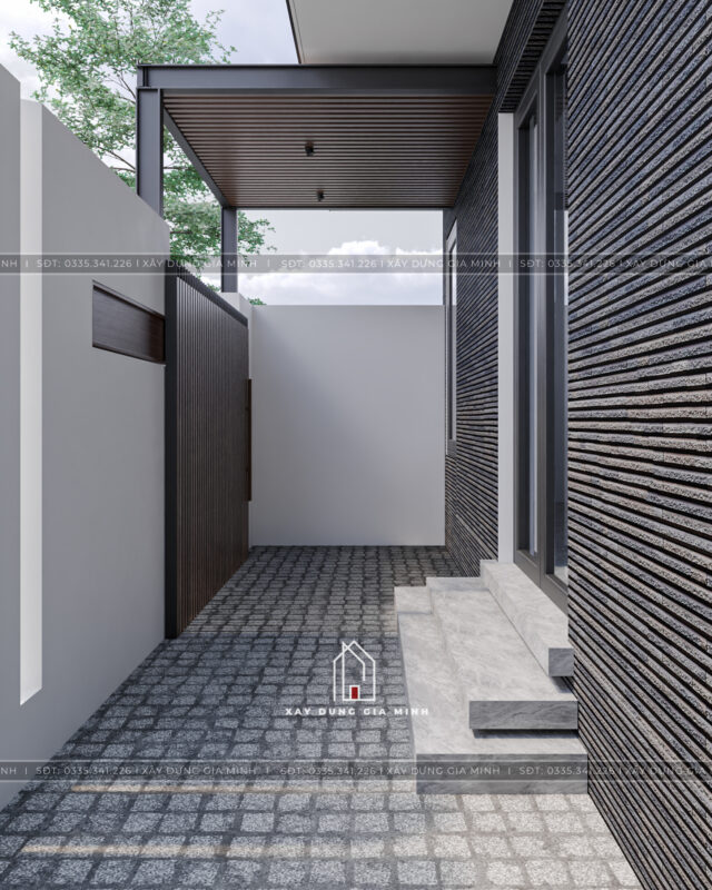 Thiết kế nhà phố 2 tầng hiện đại
